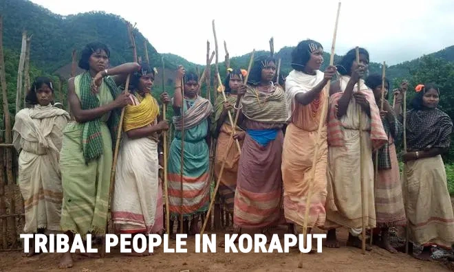 Tribal Village people in Koraput, Odisha